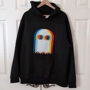 Russell Athletic Black Hoodie with Colorful Graphic